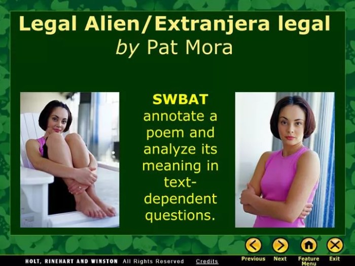 Legal alien by pat mora