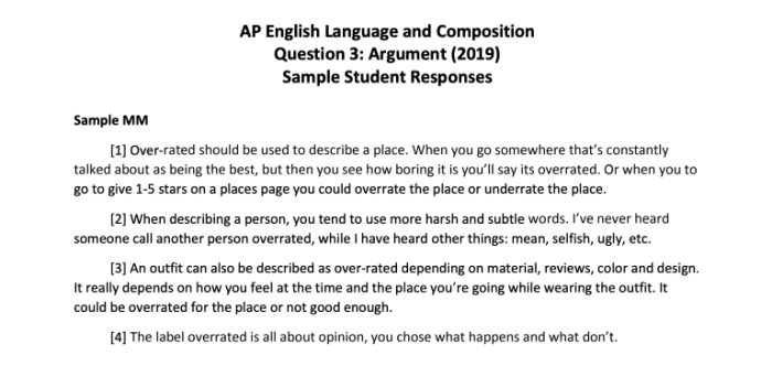 Ap lang 2021 sample essays